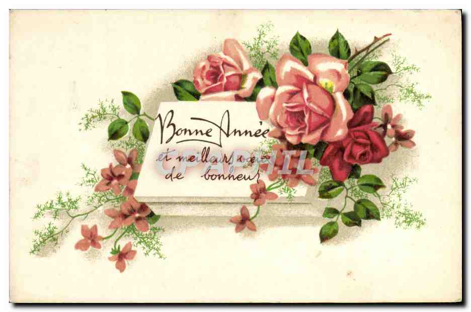 CPA Fantaisie Bonne annee