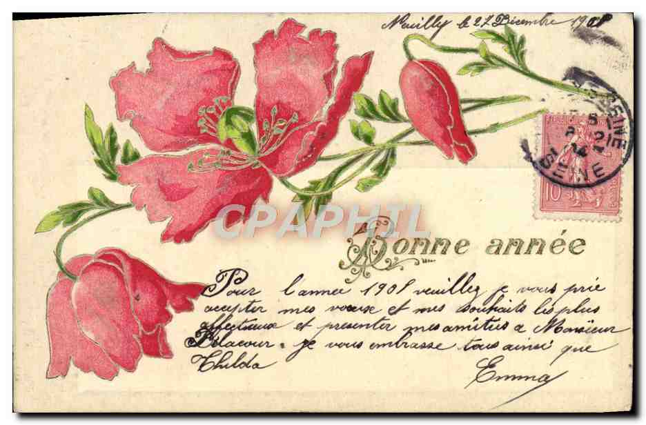 CPA Fantaisie Fleurs