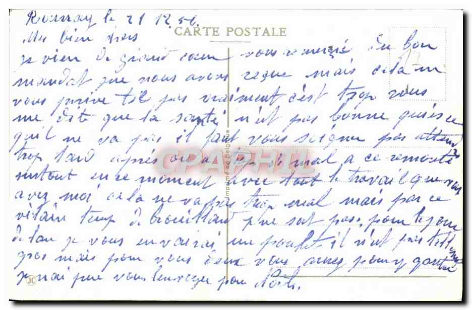 CPA Fantaisie Bonne annee — Rückseite