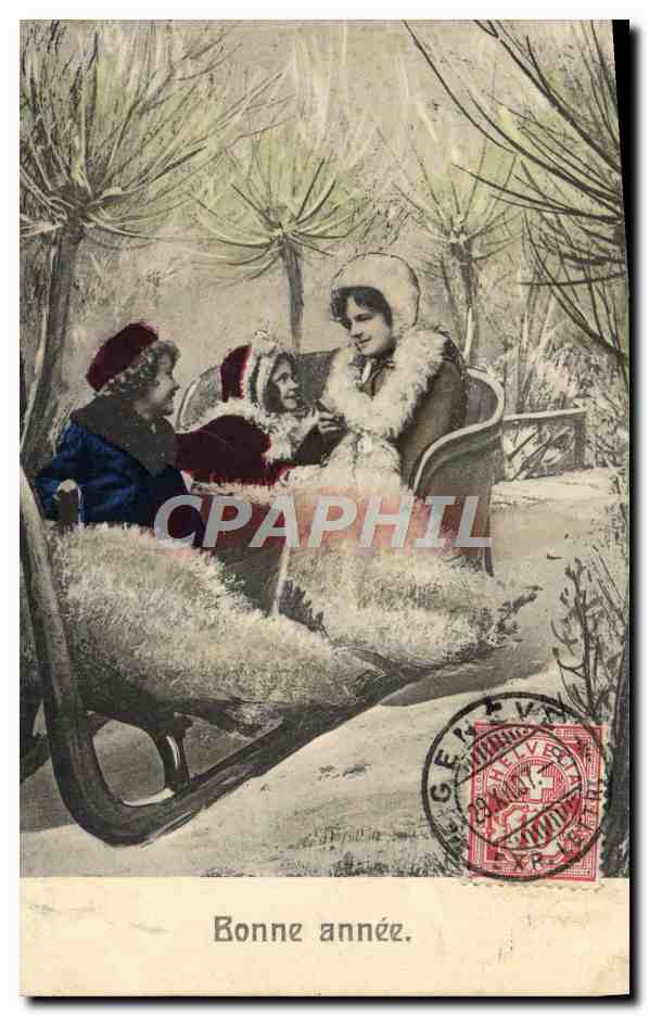 CPA Fantaisie Femme Enfants