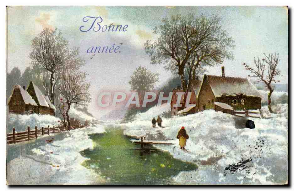 CPA Fantaisie Bonne annee