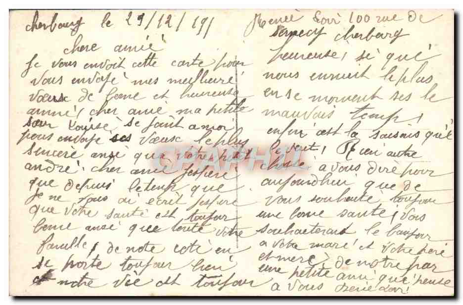 Jeune femme tenant un bouquet d'houx — Bonne Année — DIX Paris 2067 — Reverso