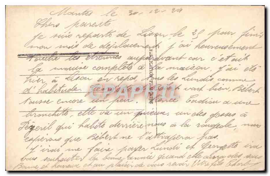 CPA Fantaisie Enfant Fer a cheval — Rückseite