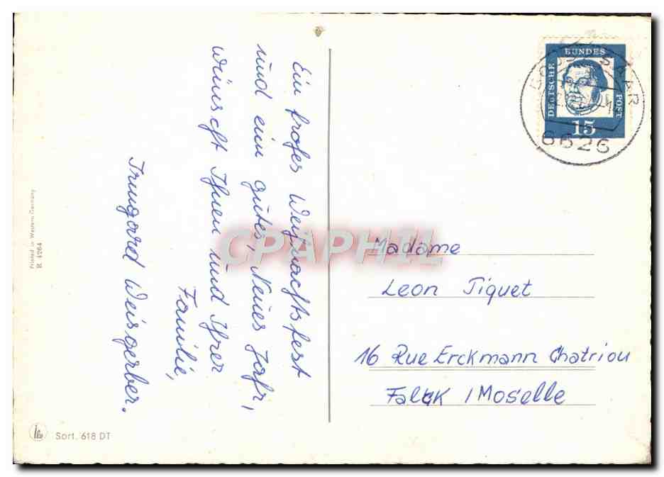 CPM Fantaisie Nouvel an — Verso