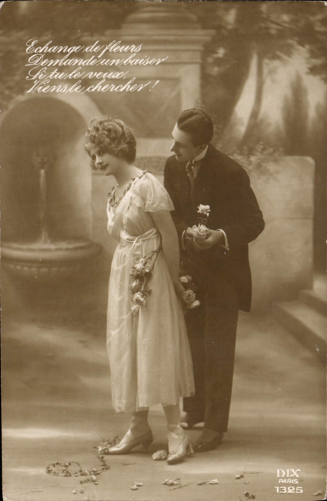Junges Paar in Flirt-Szene — Verlag DIX, Nr. 1325