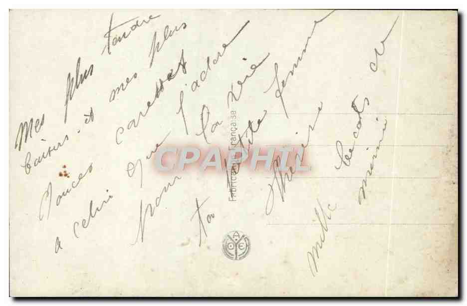 CPA Fantaisie Femme  — Verso