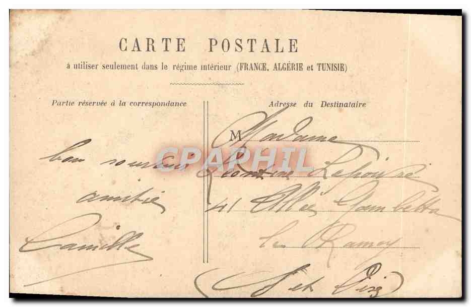 CPA Fantaisie Femme Marin — Verso