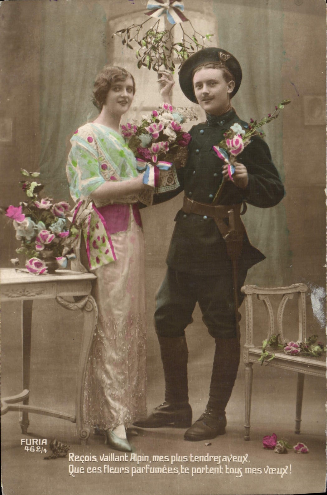 Soldado y mujer — escena de promesa de matrimonio — Furia 462/4