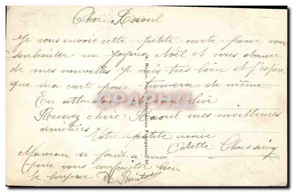CPA Fantaisie Femme  — Verso