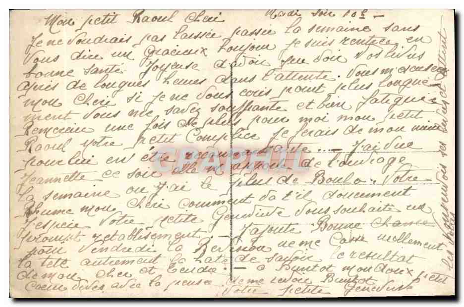 CPA Fantaisie Femme  — Rückseite