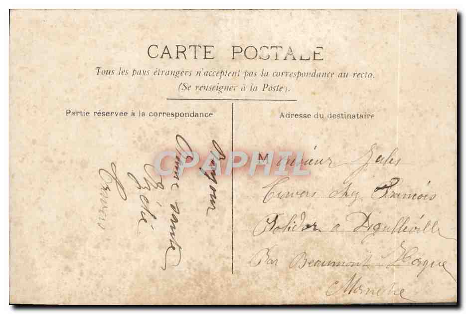 CPA Fantaisie Femme  — Rückseite