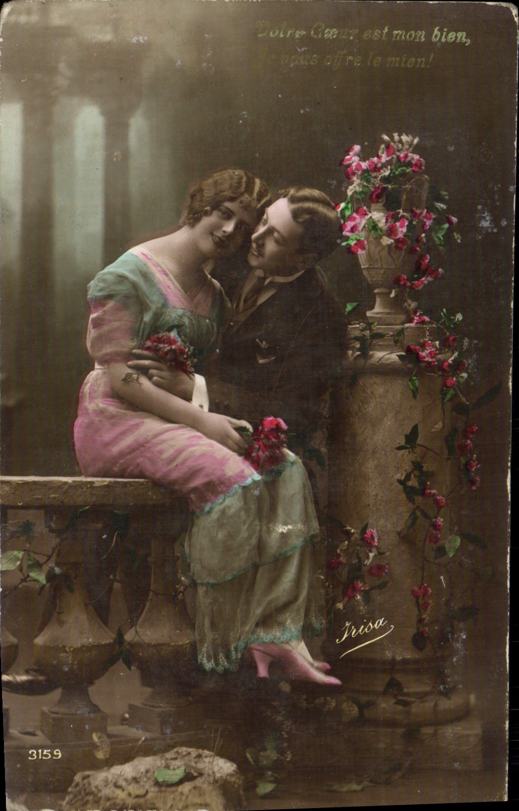 Couple amoureux — scène romantique — Irisa, n° 3159