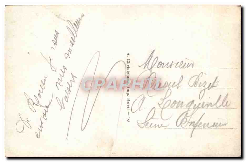 CPA Fantaisie Femme  — Verso