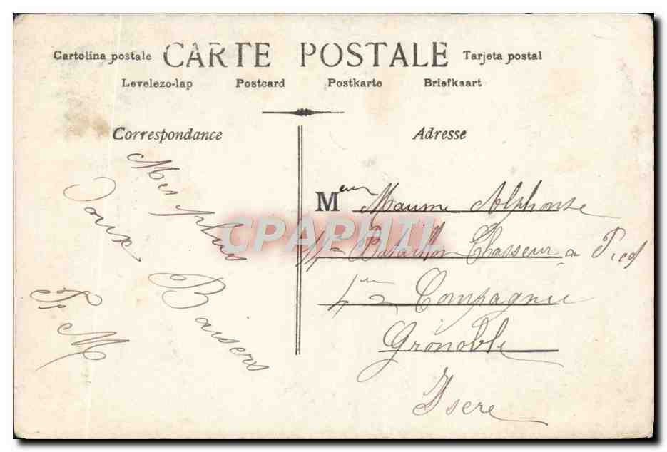 CPA Fantaisie Femme  — Rückseite