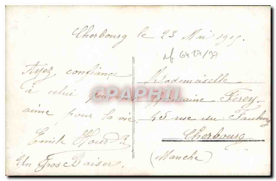 CPA Fantaisie Femme  — Verso