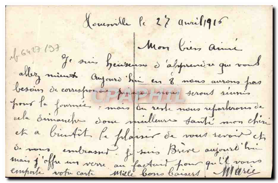 CPA Fantaisie Femme  — Verso