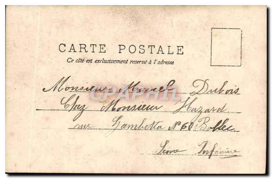 CPA Fantaisie Femme  — Verso