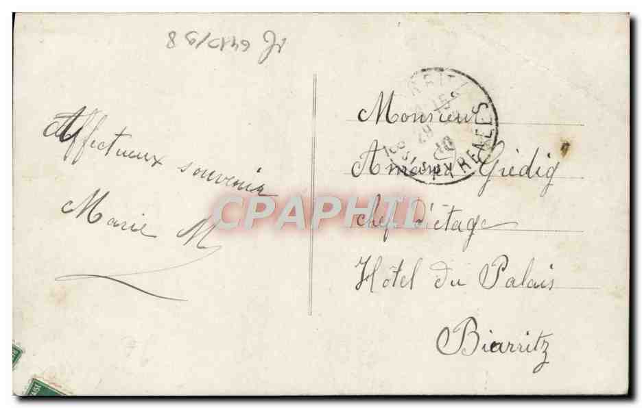 CPA Fantaisie Femme  — Verso
