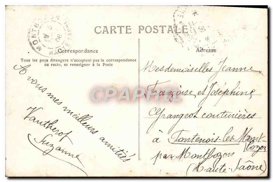 CPA Fantaisie Femme Bibliotheque — Rückseite