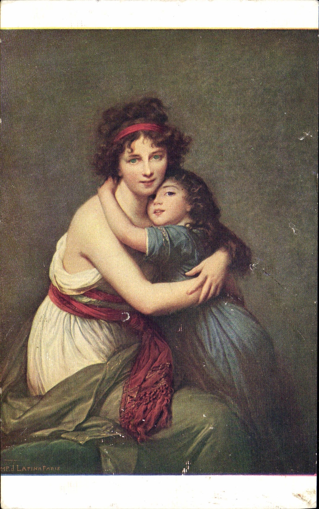 CPA Fantaisie Femme Vigee Lebrun Portrait de Mme Vigee Lebrun et de sa fille 
