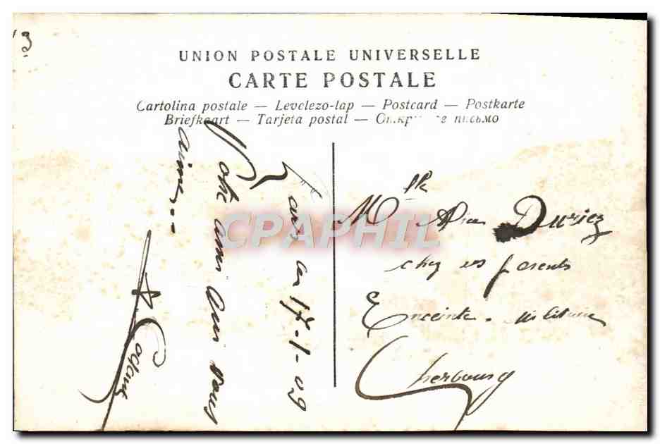 Au temps des cerises — Série 65 — Paris — Verso