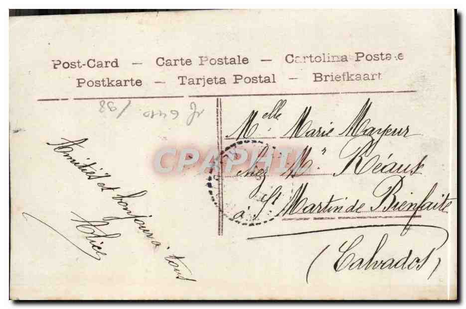 Thermomètre de l'Amour — éditeur inconnu, n° 4149 — Verso