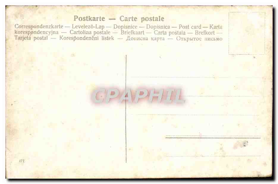 CPA Fantaisie Femme Abondance — Verso