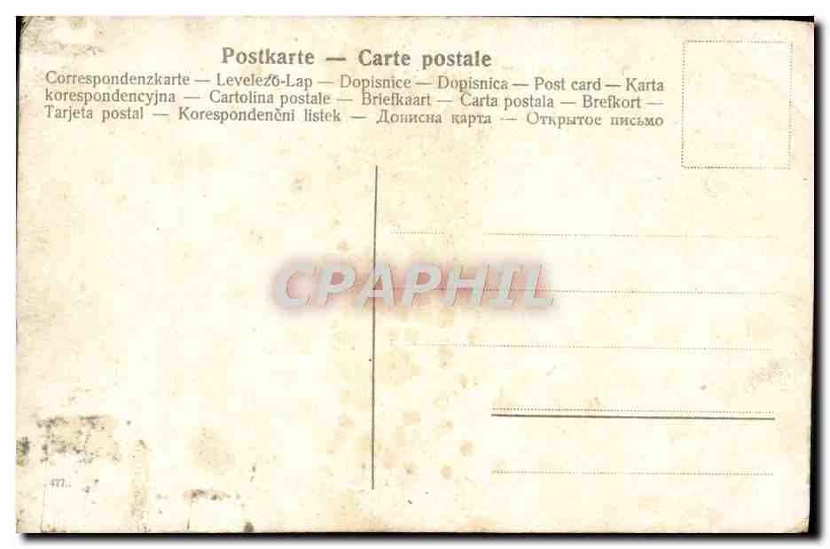 CPA Fantaisie Femme Declaration — Verso