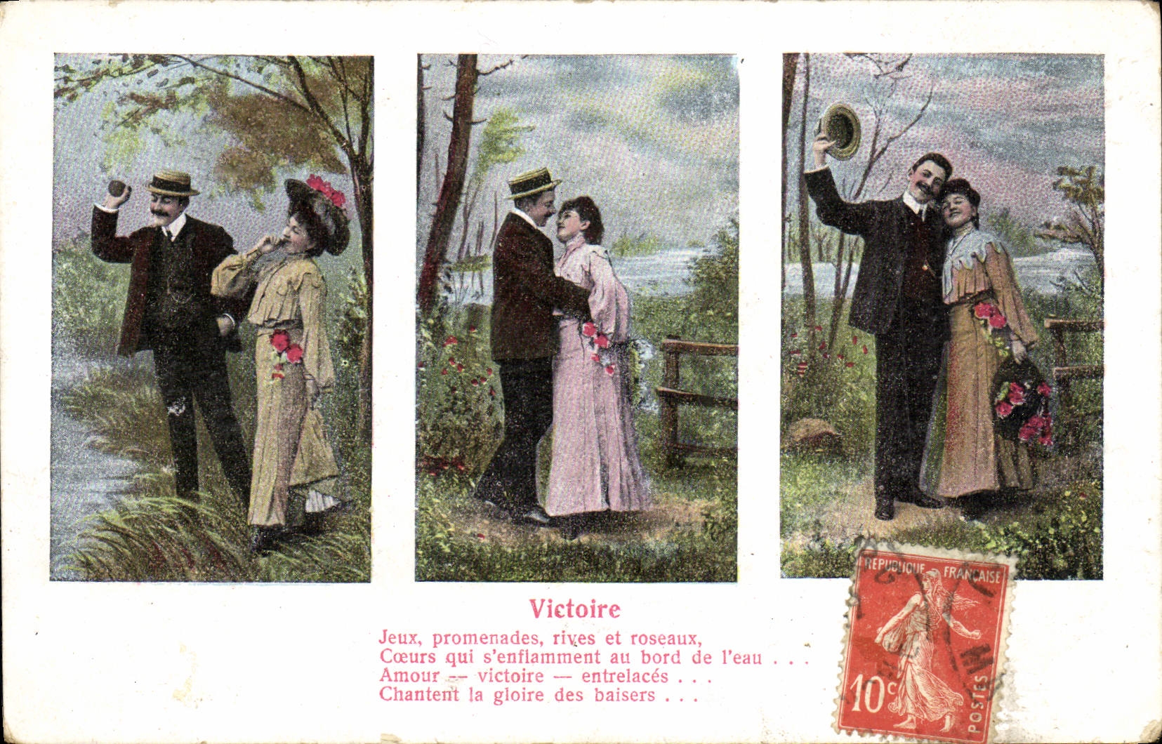 Gioco, passeggiate, rive e canne — Amore — vittoria — intrecciati — editore non visibile