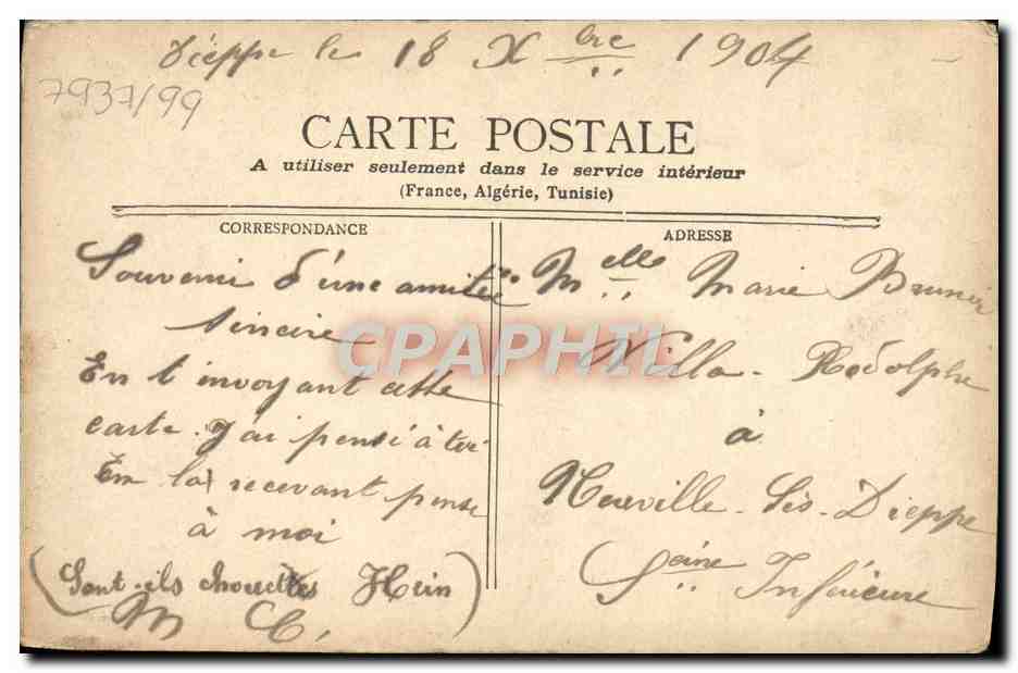 CPA Fantaisie Femmes Bergere Chevre  — Verso