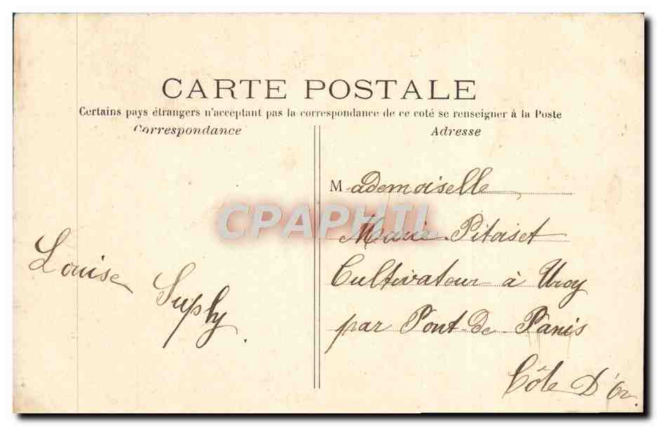 Le Charmant Couturier — scène de salon — M. F. Paris — Achterkant