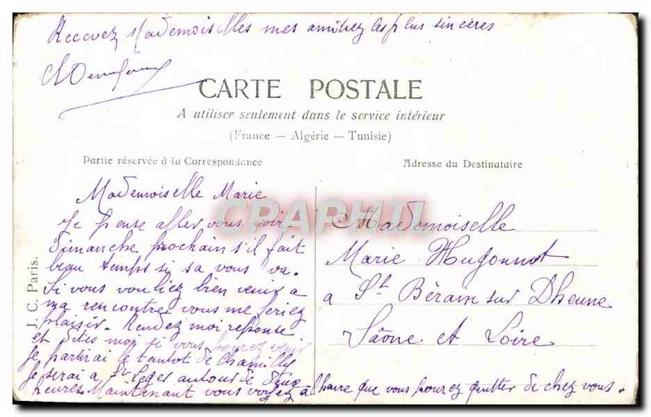 CPA Fantaisie Femme Dejeuner sur l'herbe  — Rückseite