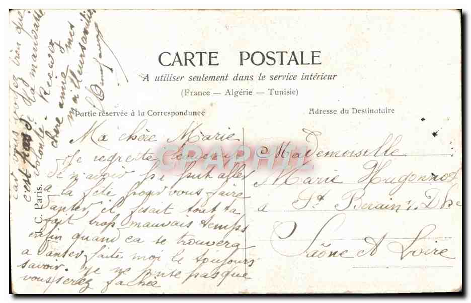 CPA Fantaisie Femme Dejeuner sur l'herbe  — Rückseite