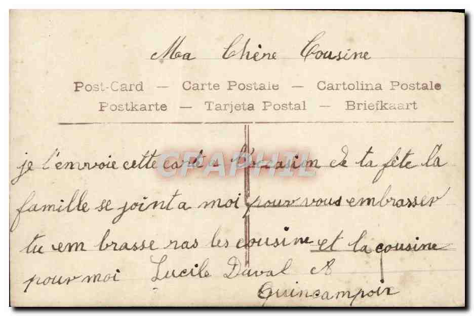 Ein Paar unter einem Bogen — Ein Blumengedanke zu deiner Feier — Verlag A.P.F. n° 10 — Rückseite