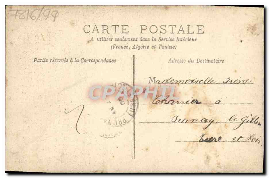 CPA Fantaisie Femme Idylle a la cuisine — Rückseite