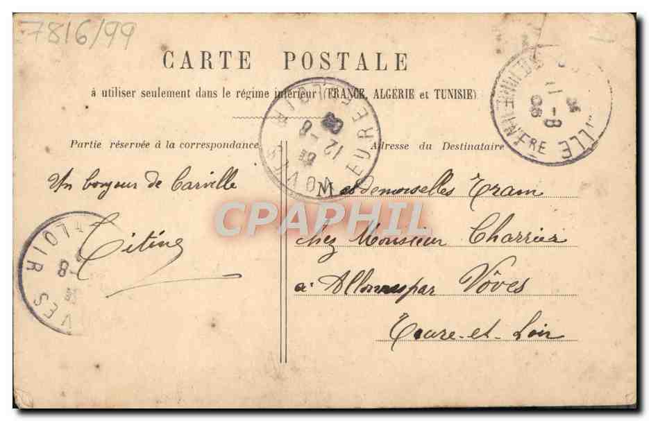 CPA Fantaisie Femme Marin Bateaux — Rückseite