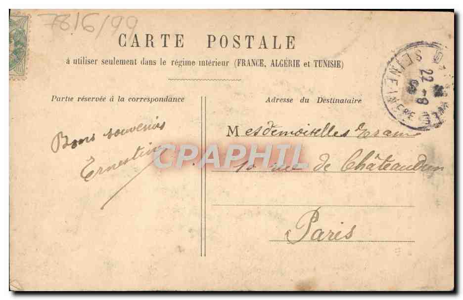 Scène de port — couple émouvant — éditeur non identifié, n°4 — Verso