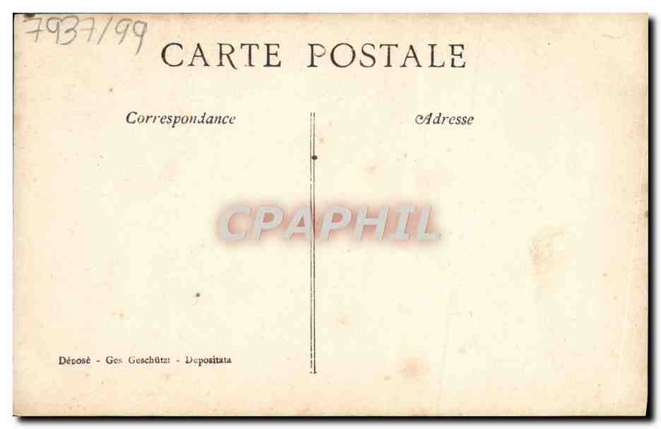 Scène de vie — trois personnages en costume — éditeur A. S. n° 304 — Rückseite