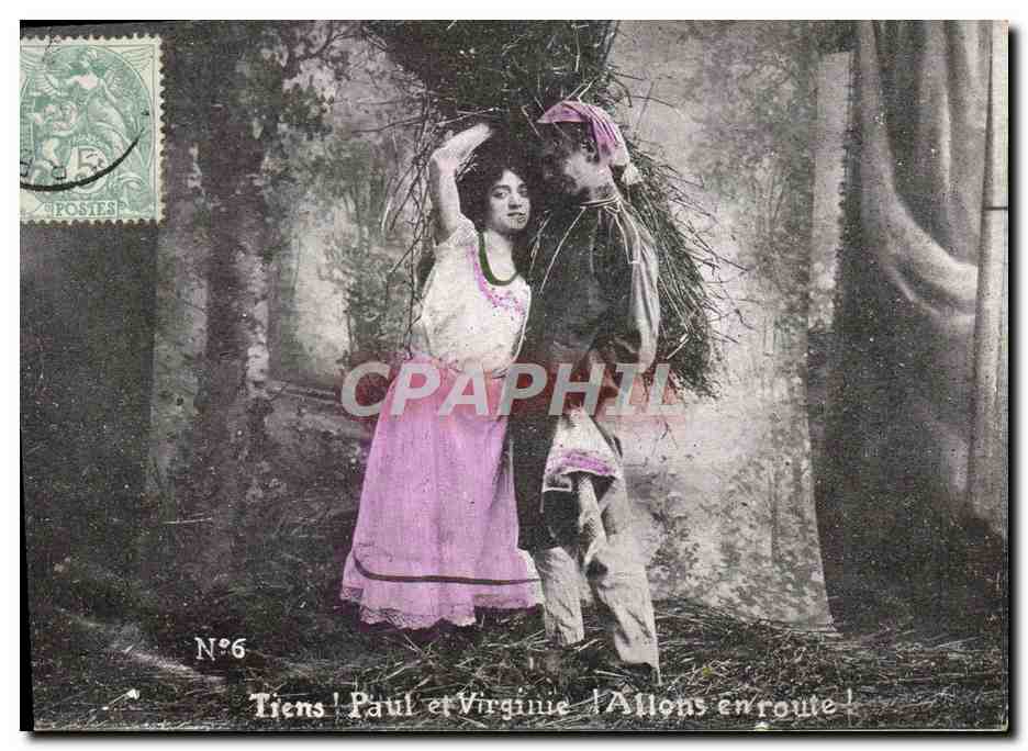 Paul et Virginie — scène de départ — éditeur inconnu, N°6