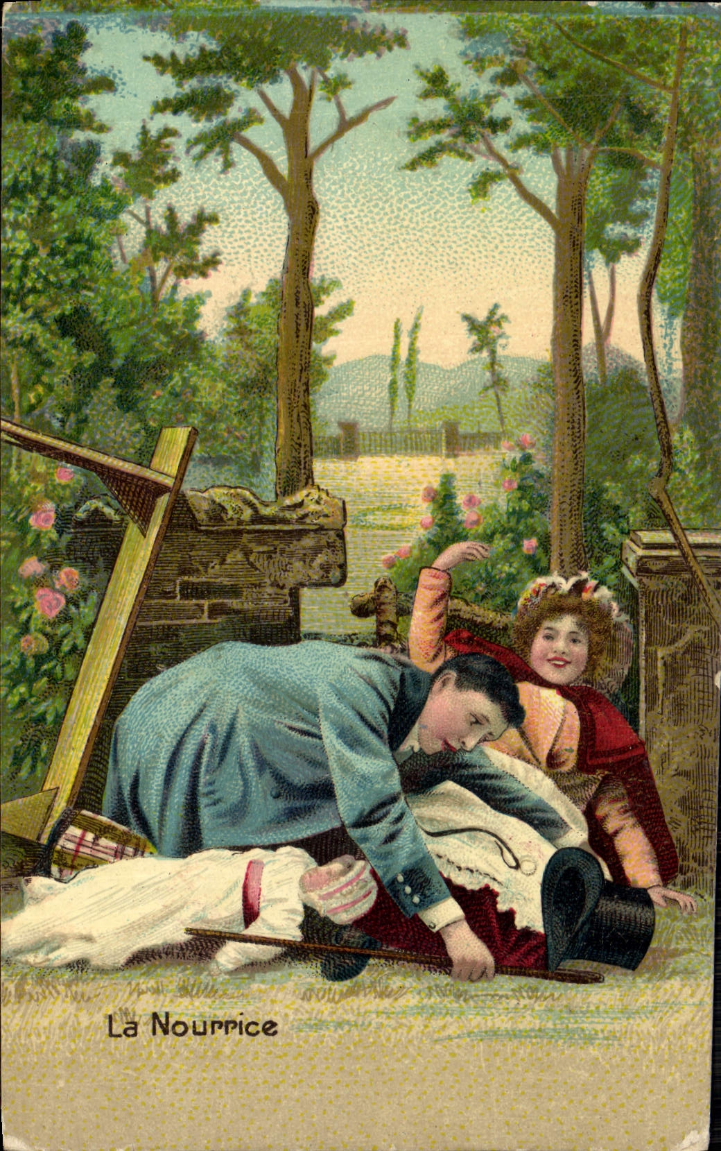 CPA Fantaisie Enfants La nourrice