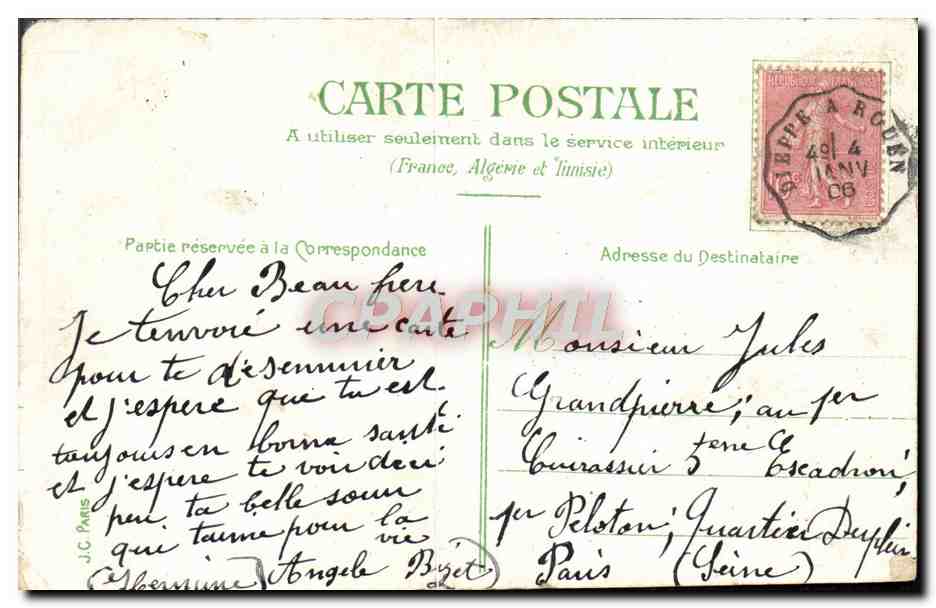 CPA Fantaisie Femme La nourrice — Rückseite