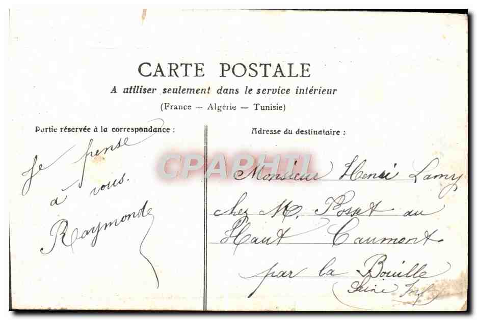 CPA Fantaisie Femme Amoureuse Peche — Verso