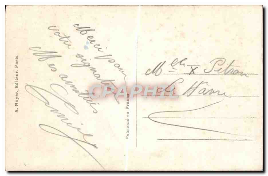 Lorraine und Elsass — Patrie 1010 — A. Noyer, Paris — Rückseite