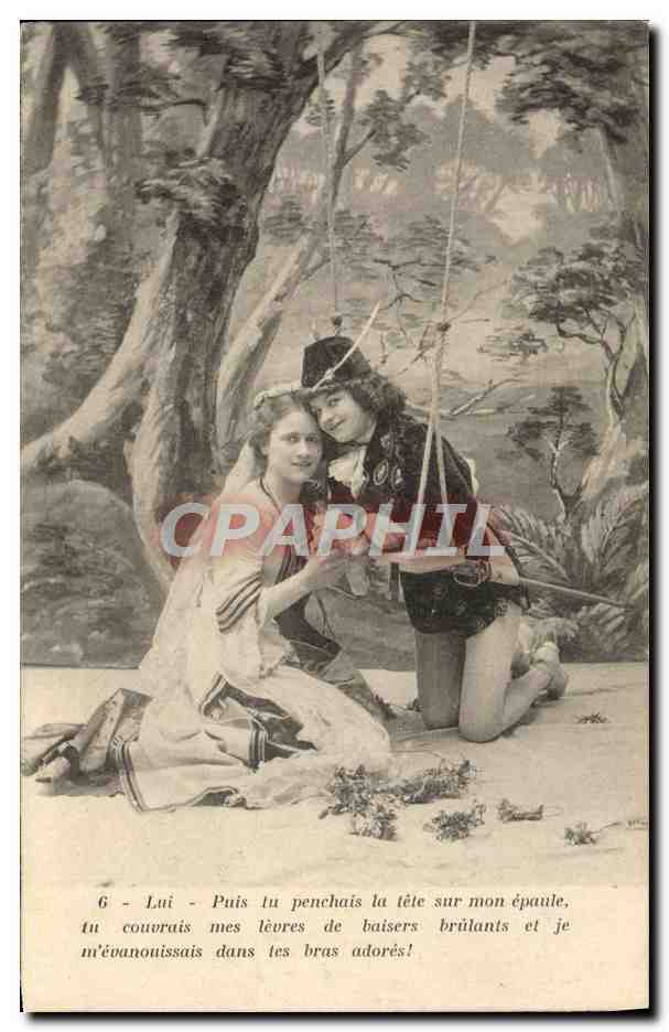 CPA Fantaisie Enfants Balancoire