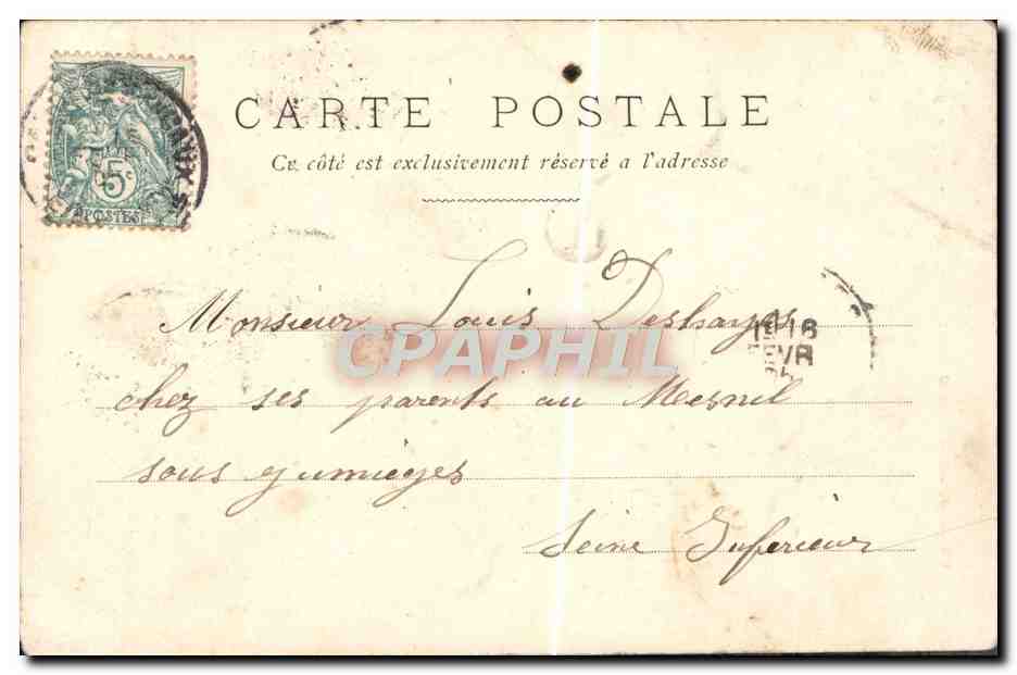 Hôtel du Chariot d'Or — scène de chariot d'or — éditeur non identifié, n°6 — Verso