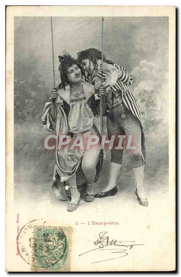 L'Escarpolette — scène de théâtre — éditeur Robert et Béjump, Nancy, n°2
