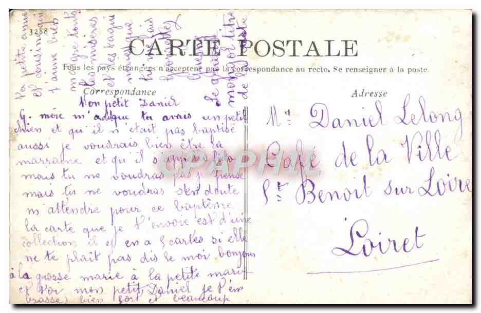 Joquelet et Irma — artistes de cirque — éditeur A&S n°755 — Verso