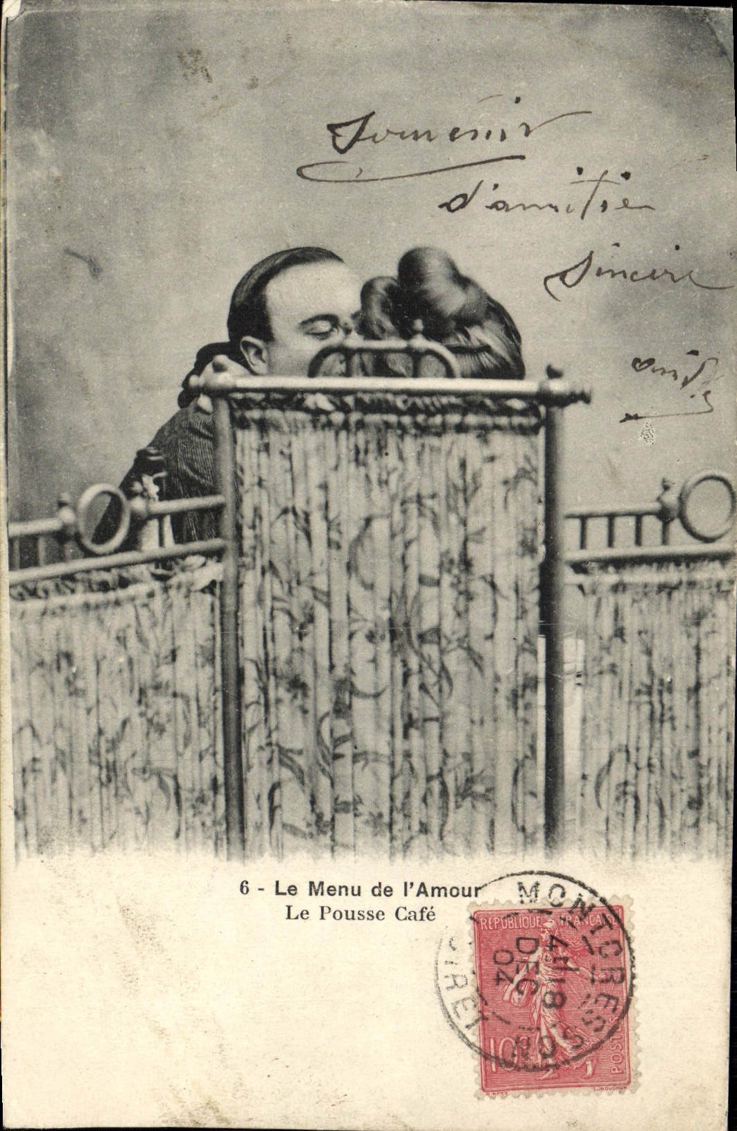 CPA Fantaisie Femme Le menu de l'amour