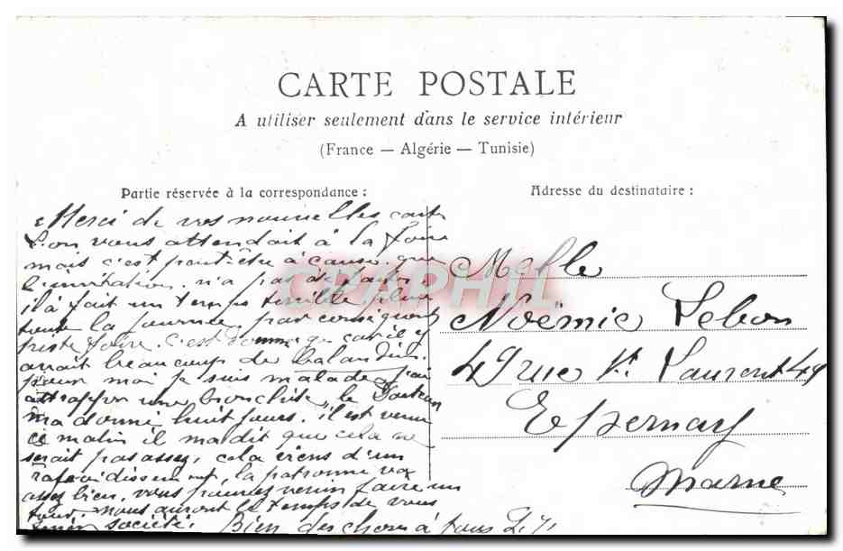 CPA Fantaisie Femme Le galant photographe — Verso