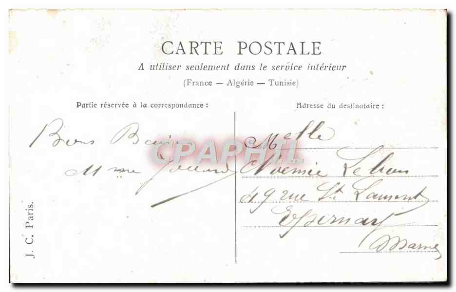 CPA Fantaisie Femme Pitou et Ninou  — Rückseite